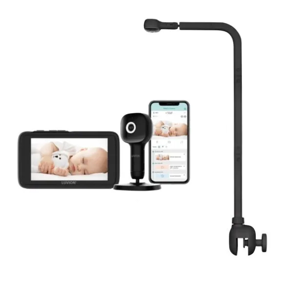 Luvion Grand Elite 4 Connect Crib black + Luvion Crib Mount Black