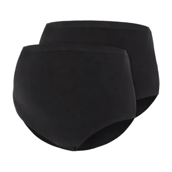 MAMA.LICIOUS Zwangerschapsslip - Heal - 2-Pack - Maat S/M - Zwart