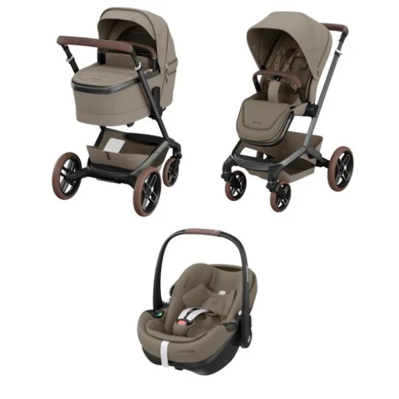 Maxi-Cosi Fame Kinderwagen 2-in-1 | Autostoel Pebble 360 Pro2 - Twillic Truffle