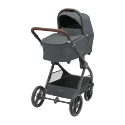 Maxi-Cosi Kinderwagen - Oxford Plus - Twillic Graphite (Dark Frame + Brown Leather)