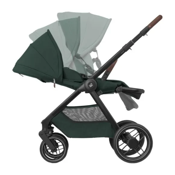 Maxi-Cosi Kinderwagen - Oxford Plus - Twillic Graphite (Dark Frame + Brown Leather)