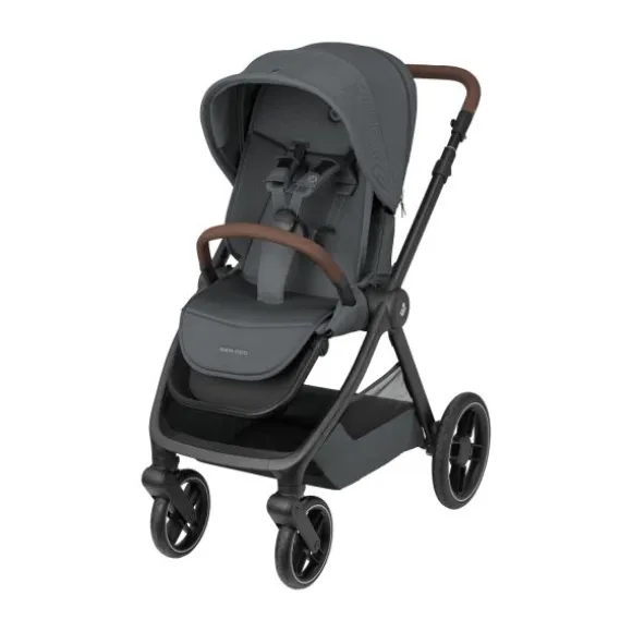 Maxi-Cosi Kinderwagen - Oxford Plus - Twillic Graphite (Dark Frame + Brown Leather)