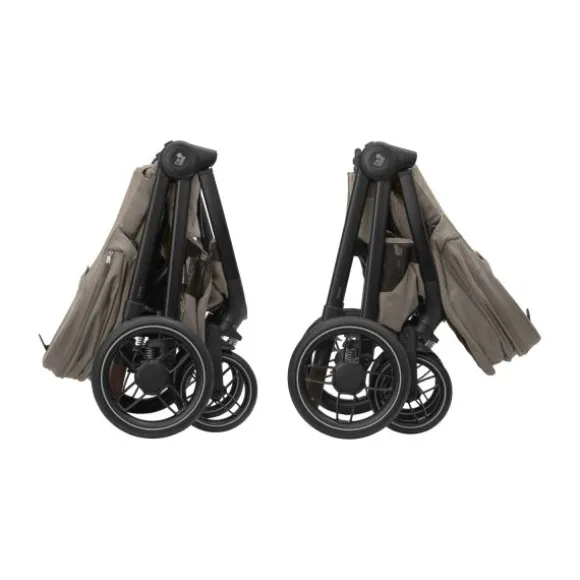 Maxi-Cosi Kinderwagen - Oxford Plus - Twillic Graphite (Dark Frame + Brown Leather)