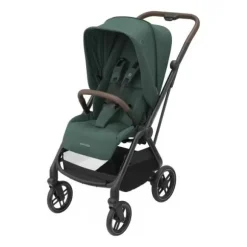 Maxi-Cosi Leona 2 Essential Green Zwart Frame en bruin leer
