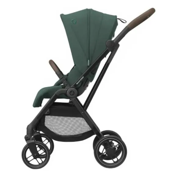 Maxi-Cosi Leona 2 Essential Green Zwart Frame en bruin leer