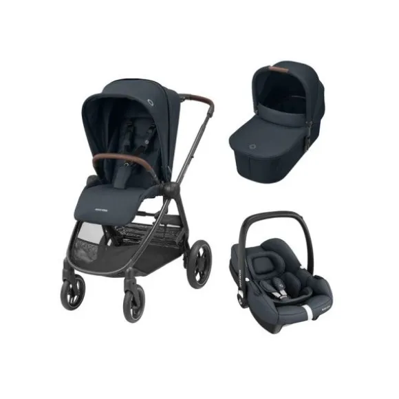 Maxi-Cosi Street+ Trio Essential Graphite (Black Frame + Brown Leather)