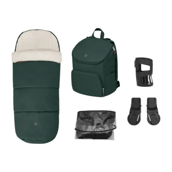 Maxi-Cosi Wandelwagen Oxford Essential Black Dark Frame + Black Leather