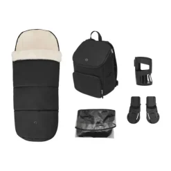 Maxi-Cosi Wandelwagen Oxford Essential Black Dark Frame + Black Leather