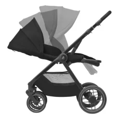 Maxi-Cosi Wandelwagen Oxford Essential Black Dark Frame + Black Leather