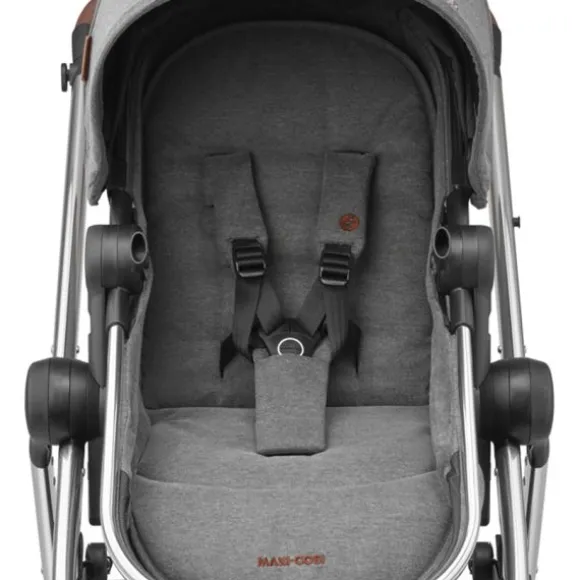 Maxi-Cosi Zelia3 Luxe Twillic Truffle (Black glossy frame & Black Leather)