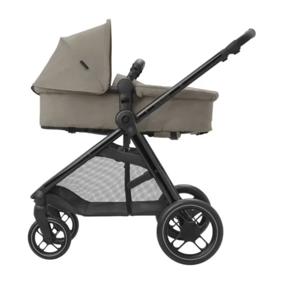 Maxi-Cosi Zelia3 Luxe Twillic Truffle (Black glossy frame & Black Leather)