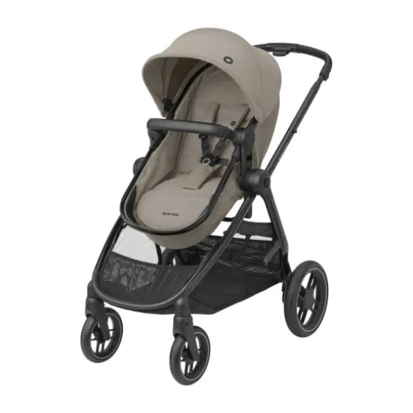 Maxi-Cosi Zelia3 Luxe Twillic Truffle (Black glossy frame & Black Leather)