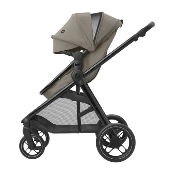 Maxi-Cosi Zelia3 Luxe Twillic Truffle (Black glossy frame & Black Leather)