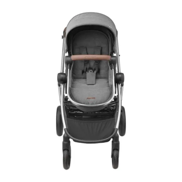 Maxi-Cosi Zelia3 Luxe Twillic Truffle (Black glossy frame & Black Leather)