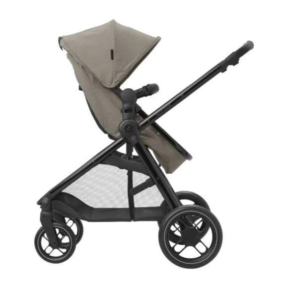 Maxi-Cosi Zelia3 Luxe Twillic Truffle (Black glossy frame & Black Leather)