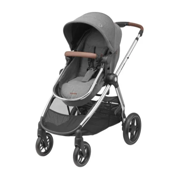Maxi-Cosi Zelia3 Luxe Twillic Truffle (Black glossy frame & Black Leather)