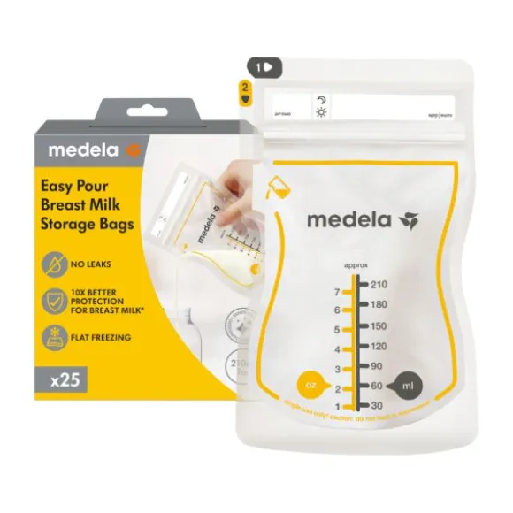 Medela Moedermelkbewaarzakjes Met Schenktuit 210ml 25st