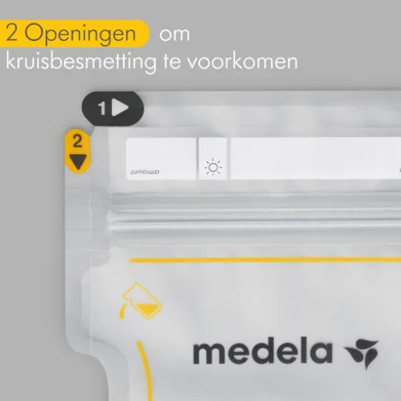 Medela Moedermelkbewaarzakjes Met Schenktuit 210ml 25st