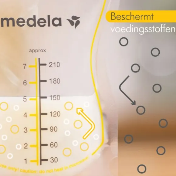 Medela Moedermelkbewaarzakjes Met Schenktuit 210ml 25st