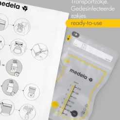 Medela Moedermelkbewaarzakjes Met Schenktuit 210ml 25st