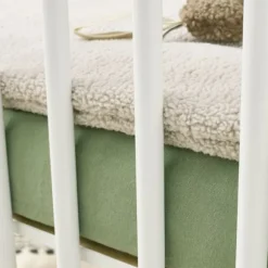 Meyco Baby Hoeslaken Boxmatras Uni Olive Green 75 x 95 cm