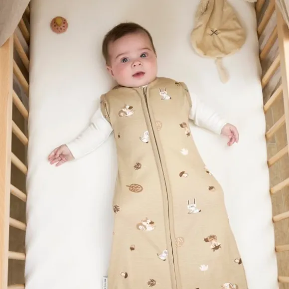 Meyco Baby Inbakerslaapzak Cocoon Forest Animals Sand