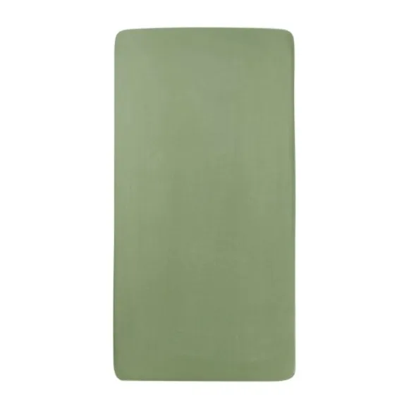 Meyco Baby Juniorhoeslaken Uni Olive Green 70 x 140 / 150 cm