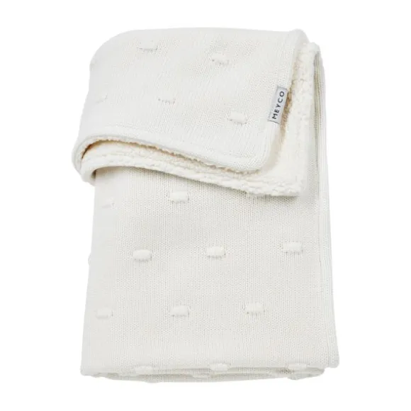 Meyco Baby Ledikantdeken Teddy Knots Offwhite 100 x 150 cm