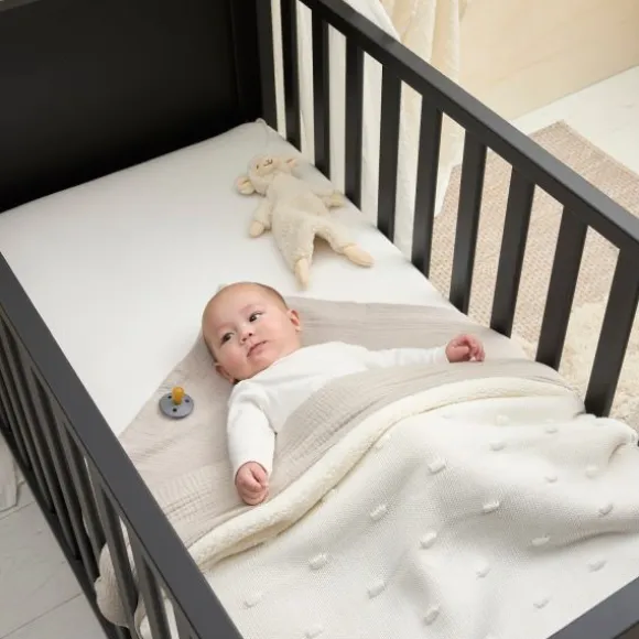 Meyco Baby Ledikantdeken Teddy Knots Offwhite 100 x 150 cm