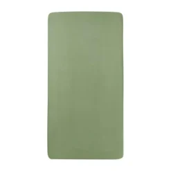 Meyco Baby Ledikanthoeslaken Uni Olive Green 60 x 120 cm