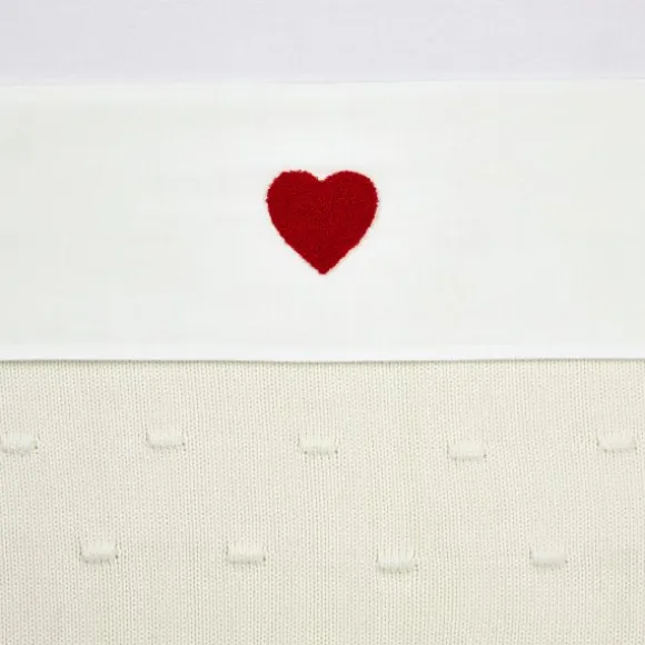 Meyco Baby Ledikantlaken Sweet Heart Red 100 x 150 cm