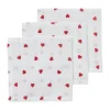 Meyco Baby Monddoekjes Hydrofiel Sweet Heart Red 30 x 30 cm 3-Pack