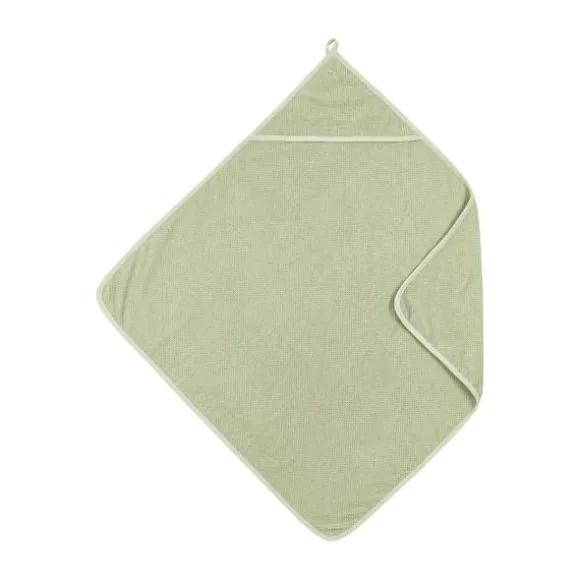 Meyco Baby Popcorn Badcape - 75 x 75 cm - Soft Olive