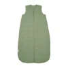 Meyco Baby Slaapzak Hydrofiel Gevoerd Uni Pre-Washed Olive Green 90 cm