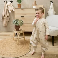 Meyco Baby Slaapzak Jumper Winter Penguin Soft Sand 80 cm