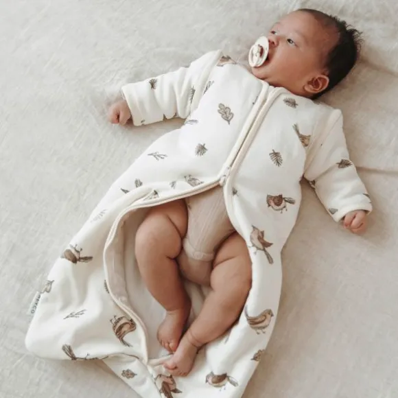 Meyco Baby Slaapzak Met Afritsbare Mouwen Robin Multicolour 70 cm