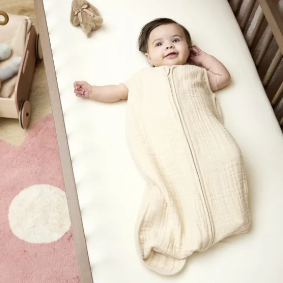 Meyco Baby Uni Hoeslaken Wieg - 2 Stuks - 40 x 80/90 cm - Jersey - Soft Sand