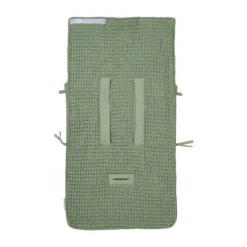 Meyco Baby Voetenzak Wafel Teddy Olive Green 40 x 82 cm