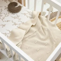 Meyco Baby Wiegdeken Knots Soft Sand 75 x 100 cm