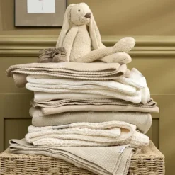 Meyco Baby Wiegdeken Knots Soft Sand 75 x 100 cm