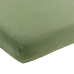 Meyco Baby Wieghoeslaken Uni Olive Green 40 x 80 / 90 cm