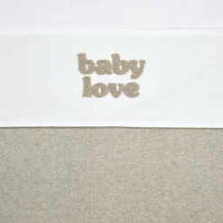 Meyco Baby Wieglaken Baby Love Sand Melange 75 x 100 cm