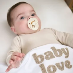 Meyco Baby Wieglaken Baby Love Sand Melange 75 x 100 cm