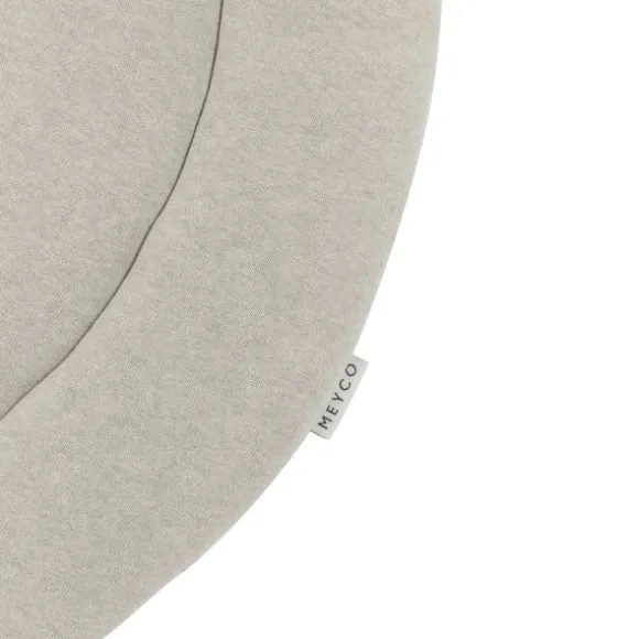 Meyco Boxkleed Rond Basic Knit Sand Melange 95 cm