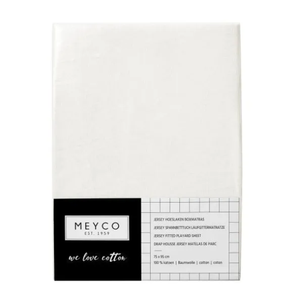 Meyco Hoeslaken Boxmatras Offwhite 75 x 95 cm