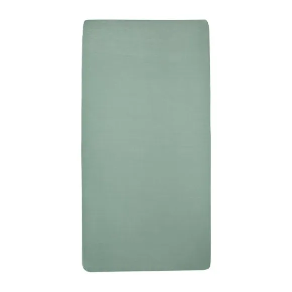Meyco Juniorhoeslaken Jersey Stone Green 70 x 140/150 cm