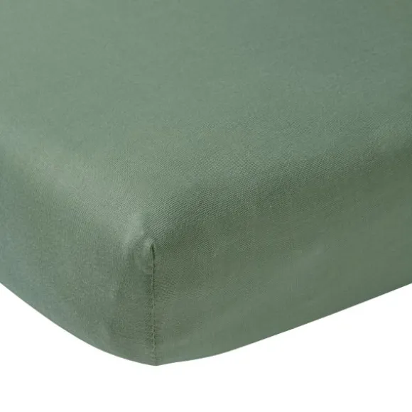 Meyco Juniorhoeslaken Jersey Stone Green 70 x 140/150 cm