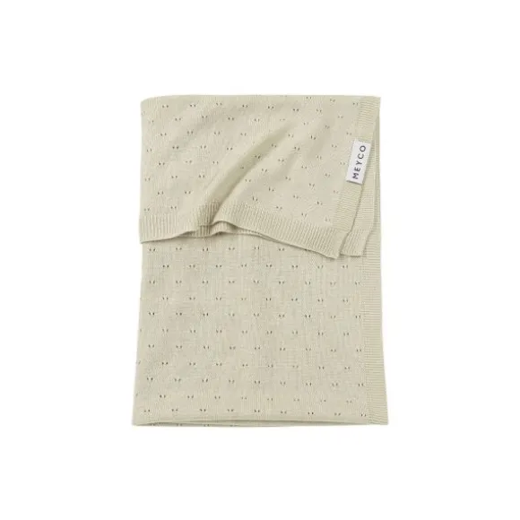 Meyco Ledikantdeken Ajour Bamboe Soft Sand 100 x 150 cm