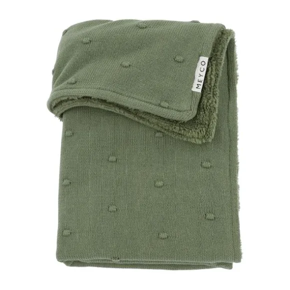 Meyco Ledikantdeken Mini Knots Sand Teddy 100x150cm