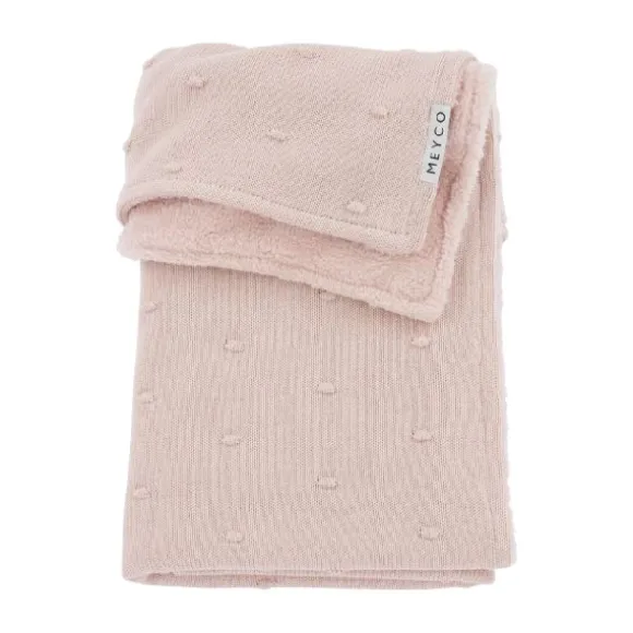 Meyco Ledikantdeken Mini Knots Sand Teddy 100x150cm